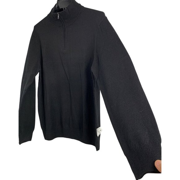 NWT Christian Lacroix Mens Fine Merino Wool 1/4 Zip Pullover Sweater M RD10175 - Picture 2 of 6